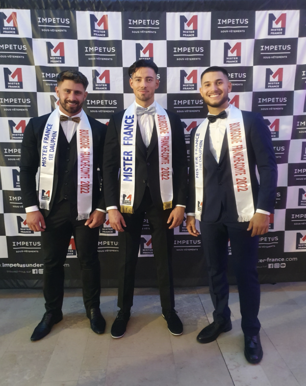 Romain MARIEL élu Mister France Bourgogne-Franche-Comté 2022