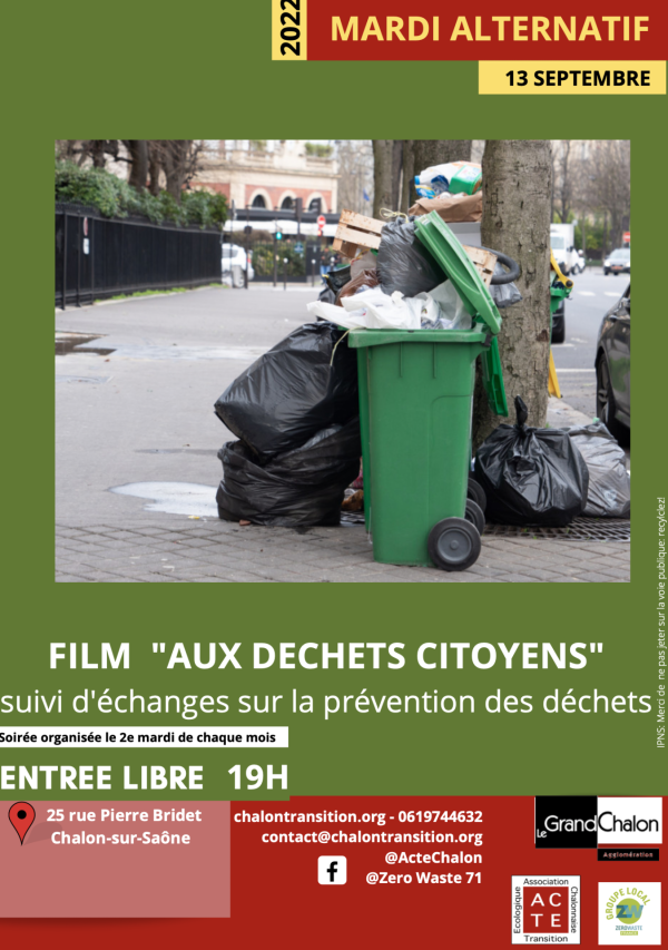 Soirée-débat autour des déchets citoyens organisée par ACTE 