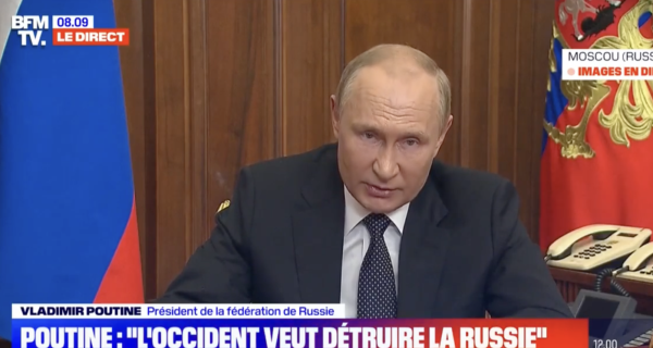 Vladimir Poutine annonce ce mercredi la mobilisation partielle des forces de réserve russes.