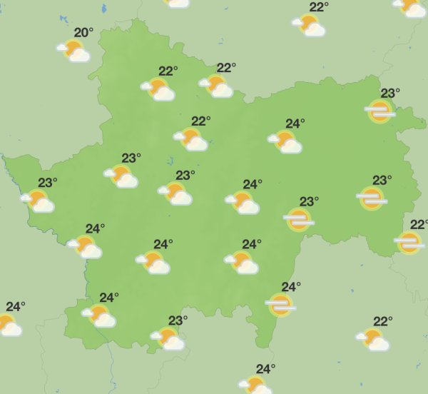  + 25°c ce dimanche en Saône et Loire ... et ça va durer quelques jours ! 