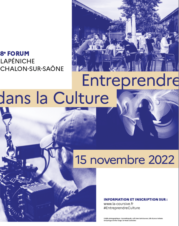 Entreprendre dans la culture ? Le forum régional se tiendra à Chalon le 15 novembre à La Péniche 