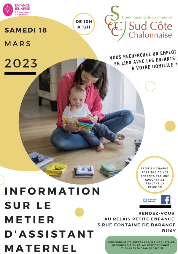 SECTEUR DE BUXY - Vous recherchez un emploi en lien avec les enfants à votre domicile ? 