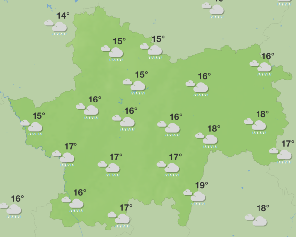 Le printemps débute par de belles  averses cette semaine en Saône et Loire 