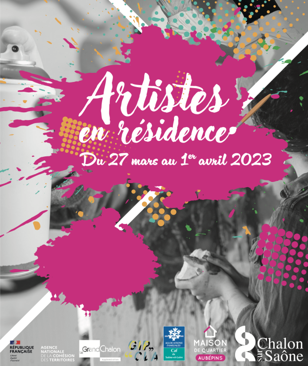 Semaine « Artistes en résidence » du 27 mars au 1er avril à la Maison de quartier des Aubépins