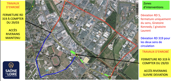 Attention, des travaux d'enrobés sur Chalon ce mercredi... des perturbations annoncées 