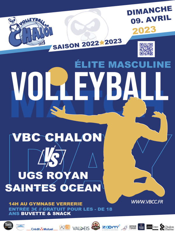 Le Volley-Ball Club Chalon reçoit l'UGS Royan Saintes Océan 