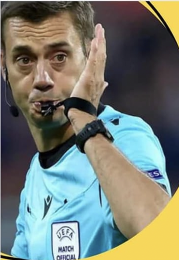 Clément Turpin, un grand monsieur de l’arbitrage du foot tous azimuts, à Laives le 6 avril. Mieux vaudrait ne pas bouder votre chance… 