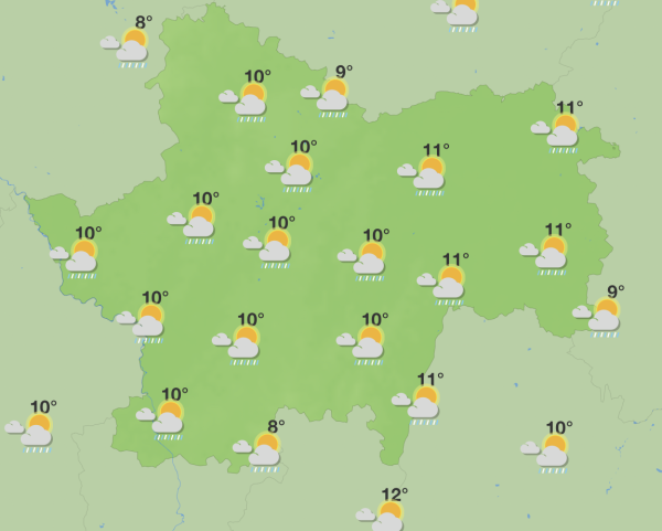 Une semaine partagée entre éclaircies et averses en Saône et Loire 