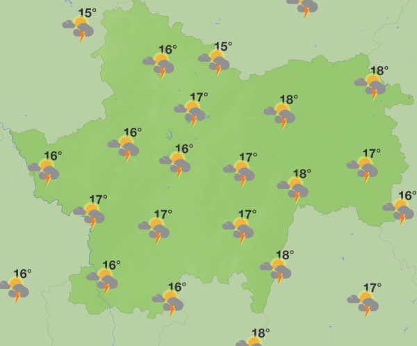 La Saône et Loire sous les orages ce 1er mai 