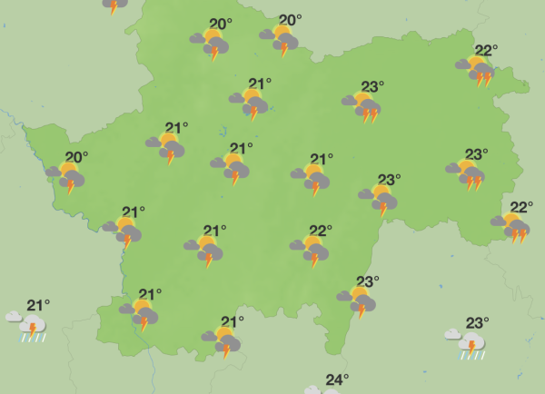 Une semaine particulièrement orageuse en Saône et Loire 