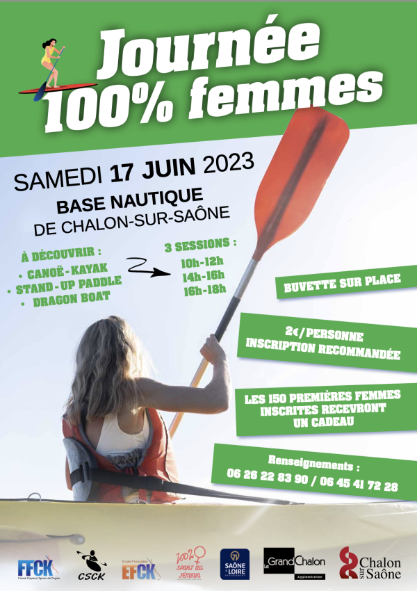 Le 17 juin, une journée 100 % femme proposée à la base nautique de Chalon 