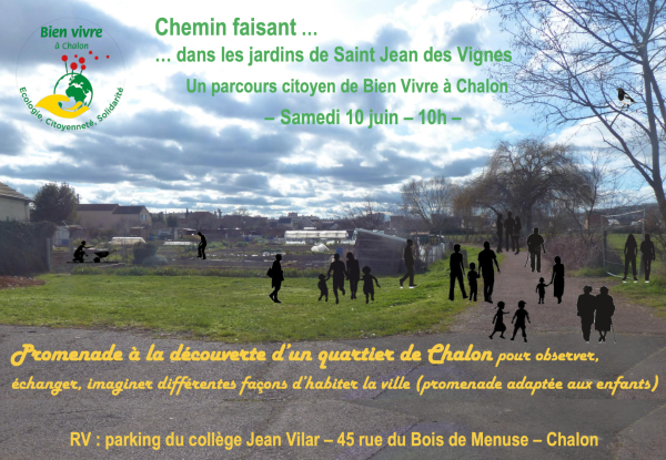 "Chemin faisant", un parcours citoyen proposé par Bien Vivre à Chalon 