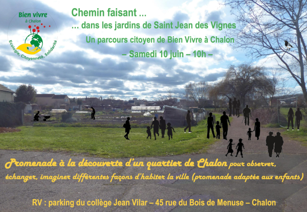 "Chemin faisant", un parcours citoyen proposé par Bien Vivre à Chalon