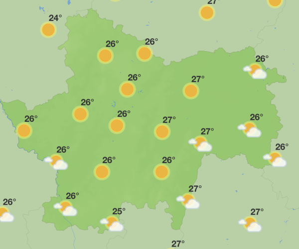 Encore une semaine chaude et ensoleillée sur la Saône et Loire 