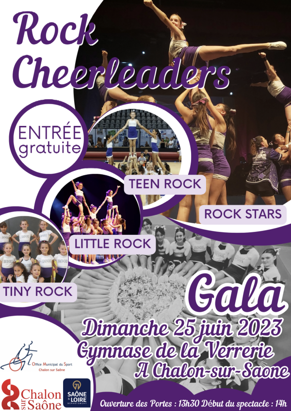 Le gala de fin d'année des Rock Cheerleaders annoncé 
