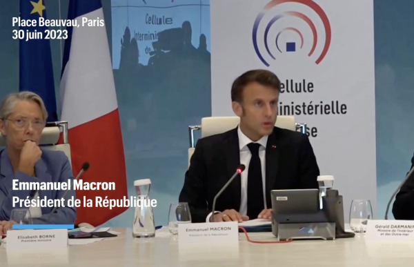 EMEUTES - Macron annonce « des moyens supplémentaires » et appelle à la responsabilité des parents