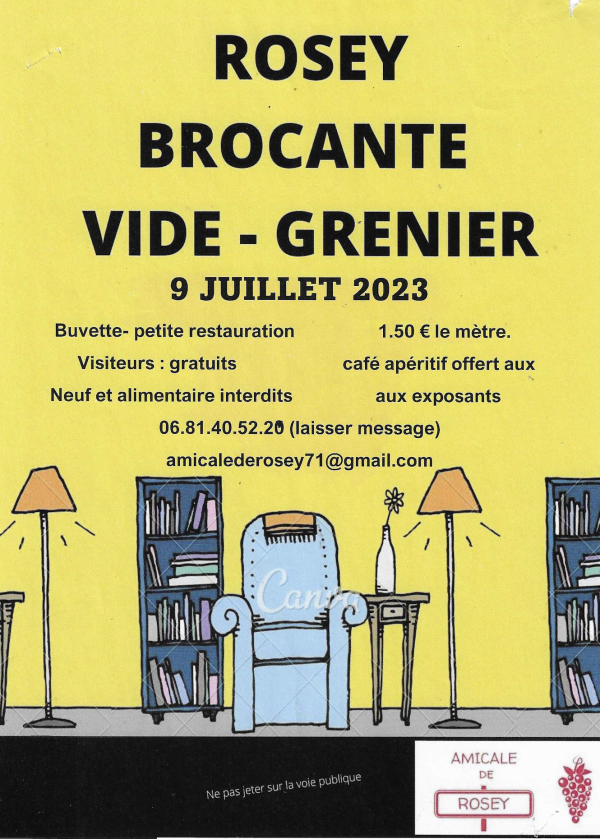 Brocante et vide-greniers ce dimanche à Rosey