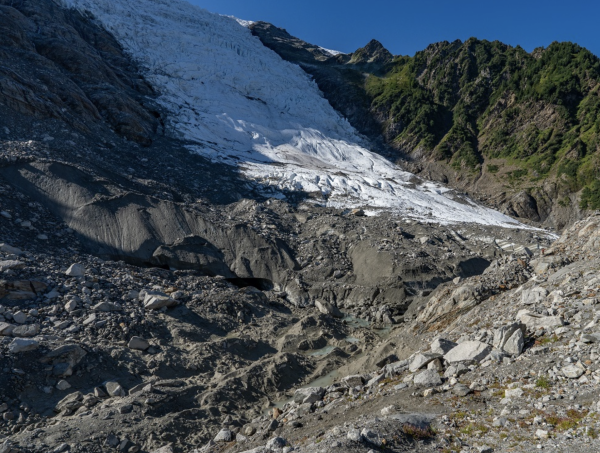 A Chamonix, le lac glaciaire des Bossons n’est plus