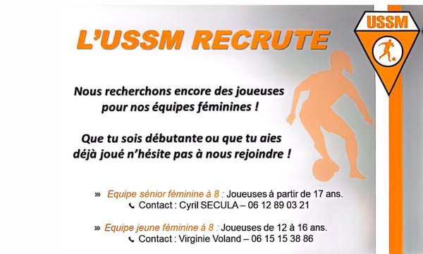 L'USMM recrute pour la saison sportive 