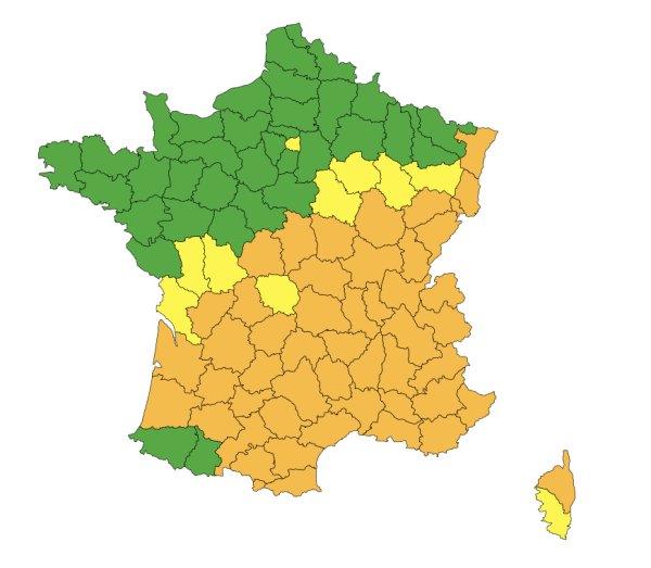 CANICULE - La vigilance orange s'étend à près d'une cinquantaine de départements