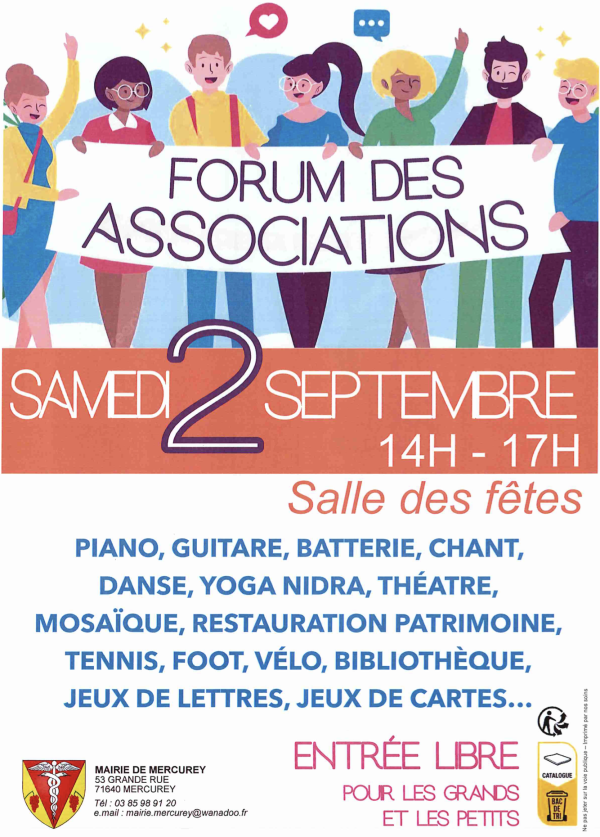 Les associations de Mercurey vous donnent rendez-vous ce samedi 2 septembre 