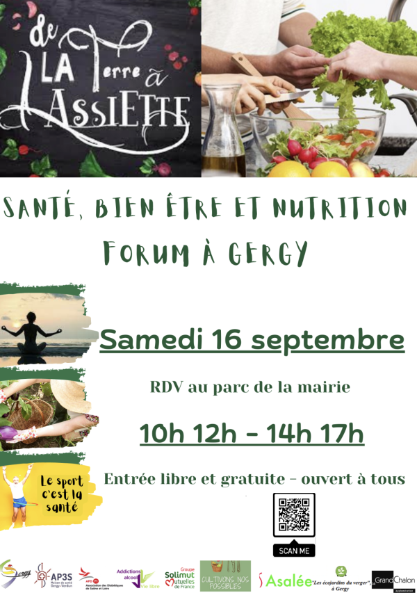 Le forum santé, bien-être et nutrition vous attend à Gergy 