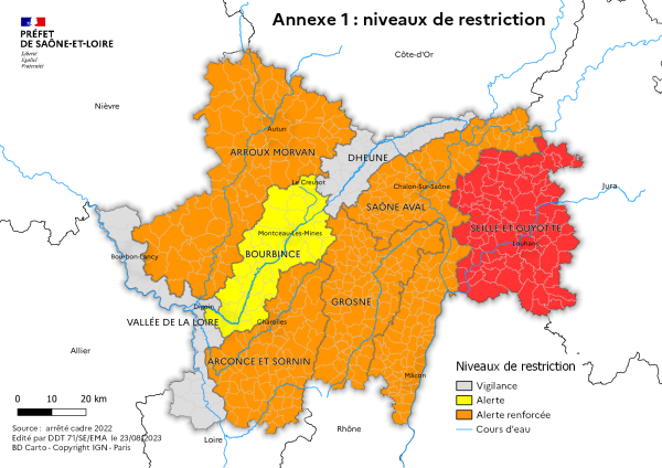 SECHERESSE - Mesures renforcées en Saône et Loire 