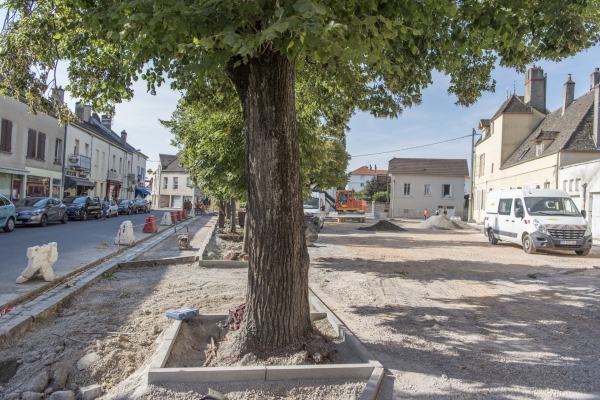 Les aménagements de la place Damichel à Chalon touchent à leur fin