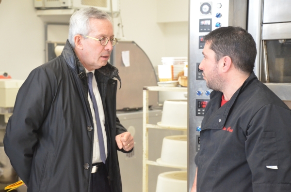 A Saint-Martin en Bresse, le Préfet Yves Séguy est venu rassurer les boulangers de Saône et Loire 