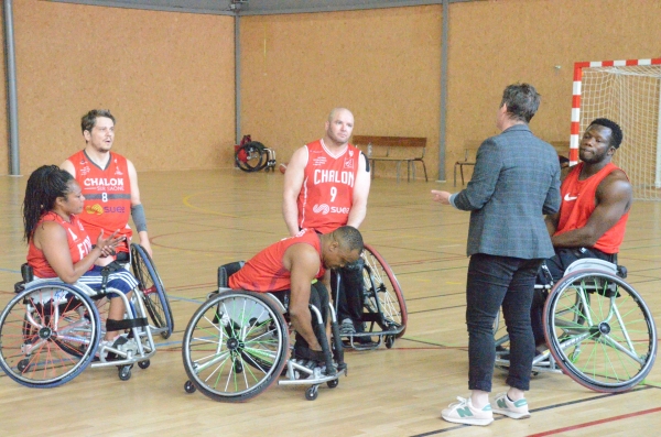 L'équipe de basket fauteuil de l'Elan Chalon jouera en championnat Elite l'année prochaine 