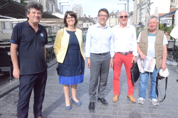 Le Secrétaire National PS "Europe, Christophe Clergeau, a fait étape à Chalon Sur Saône 