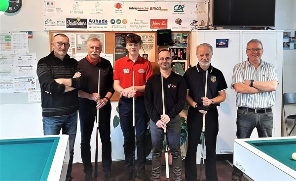 Les résultats du Billard Club Chalonnais du week-end 