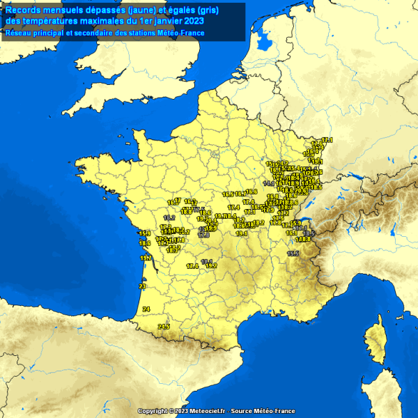TEMPERATURES - Le record de 1884 est tombé à Besançon en ce 1er janvier