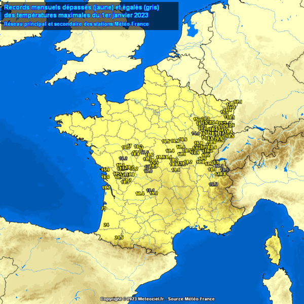 TEMPERATURES - Le record de 1884 est tombé à Besançon en ce 1er janvier 