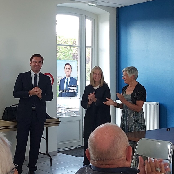 LEGISLATIVES - 3e circonscription de Saône et Loire - La sénatrice Marie Mercier en soutien à Charles Landre à Givry 
