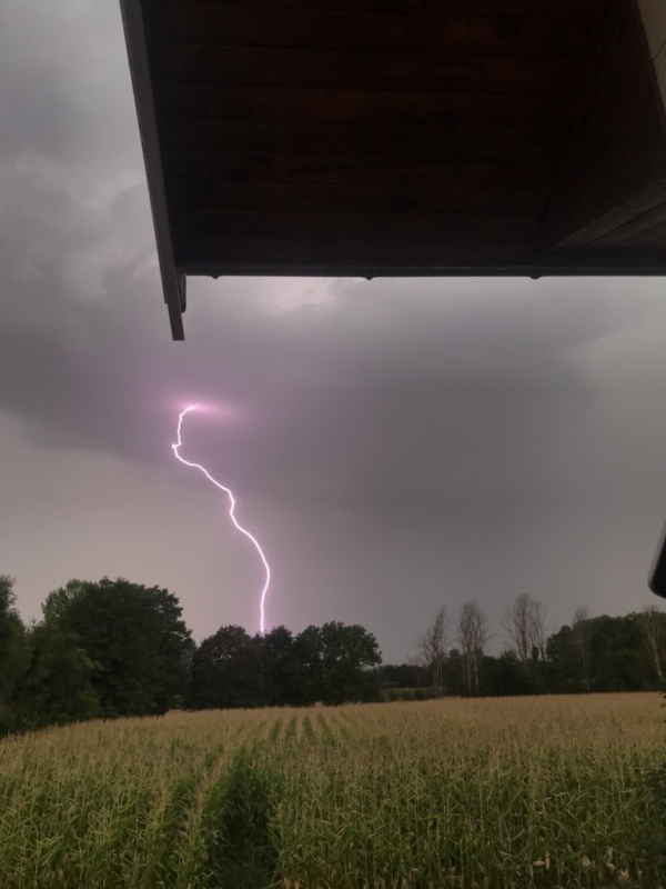 L'orage du jour immortalisé par Romane 