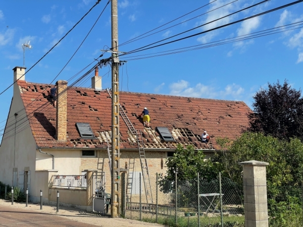 En Côte d'Or, le Préfet de région Bourgogne est venu au chevet des victimes des orages 