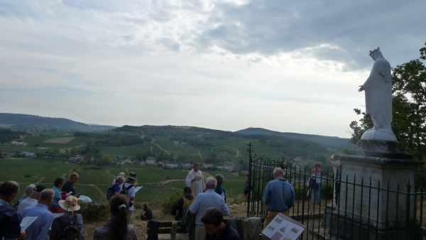 Traditionnelle marche processionnelle du 15 août à la Vierge de Mercurey 