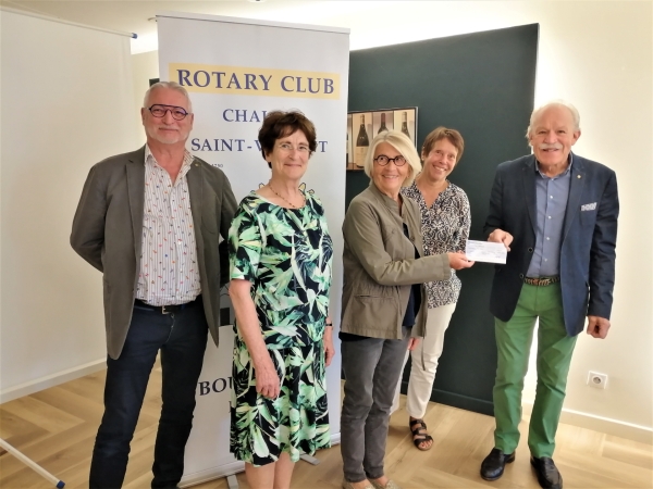 Le Rotary Chalon Saint-Vincent soutient à nouveau l’association PEL’MEL, qui lutte contre l’illettrisme