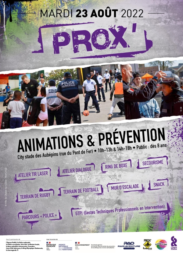 Dispositif « Prox »  Une journée sportive et citoyenne encadrée par des policiers bénévoles le mardi 23 août aux Aubépins