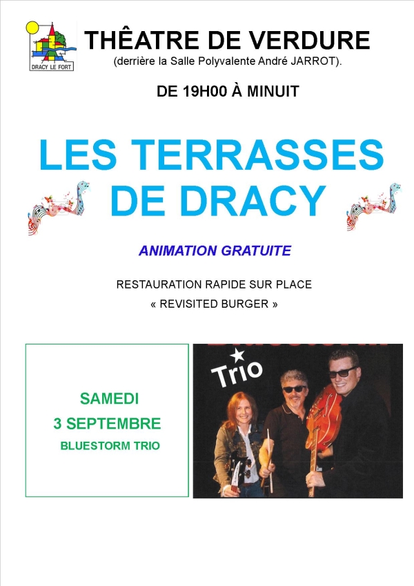 Les Terrasses de Dracy vous donnent rendez-vous samedi soir 