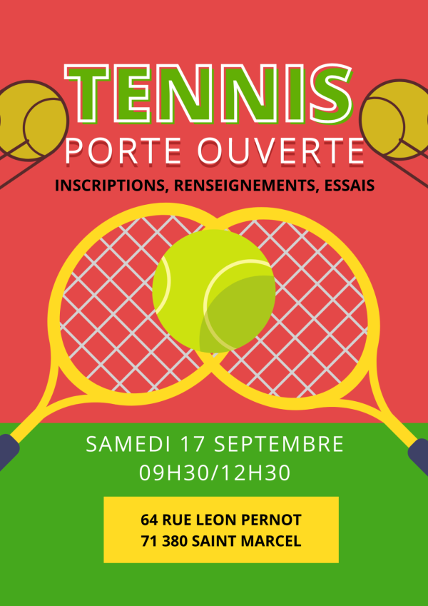 Le tennis-club de Saint-Marcel annonce ses portes-ouvertes 