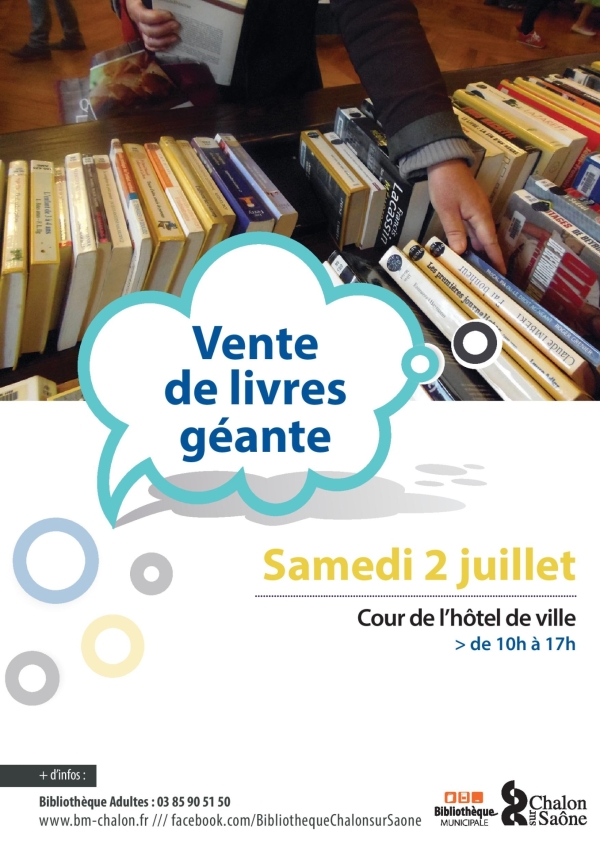 A noter sur vos agendas - Le grands rendez-vous de la bibliothèque de Chalon