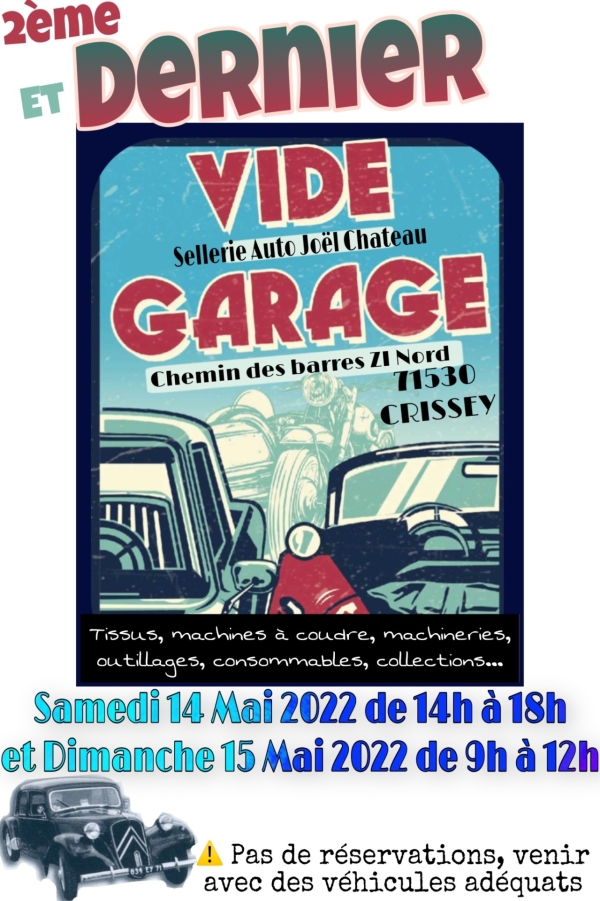 Le vide-garage se poursuit ce dimanche 