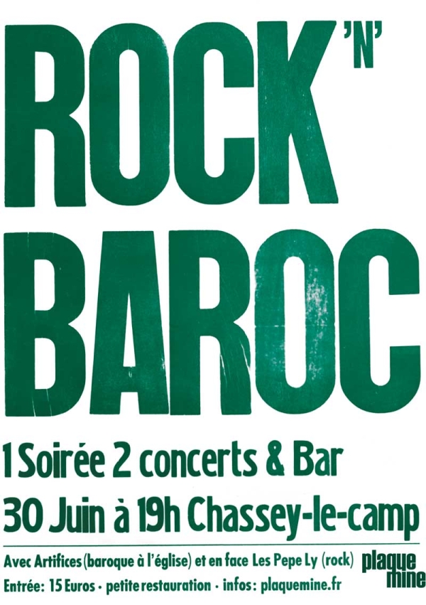 Soirée Rock'nBaroc à Chassey le Camp le 30 juin 