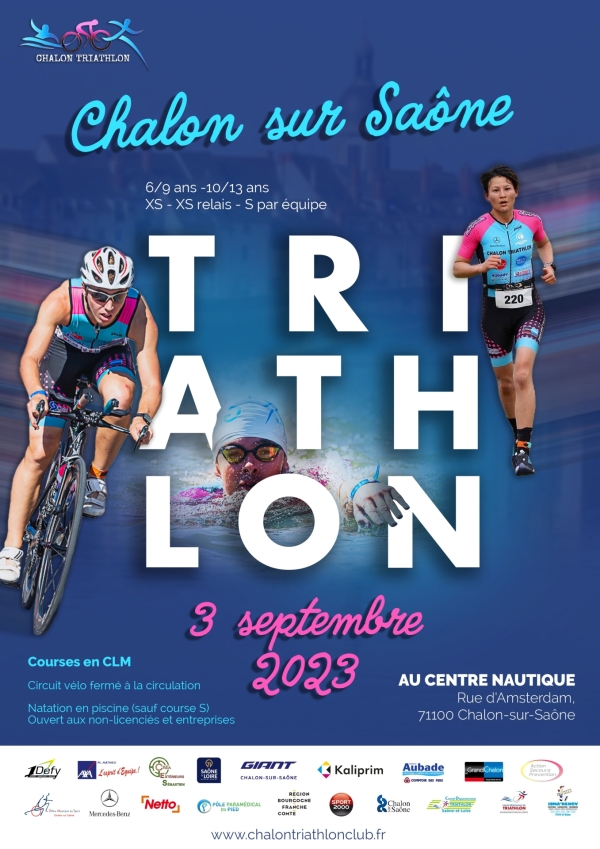 Le Triathlon de Chalon est annoncé pour le 3 septembre ! 