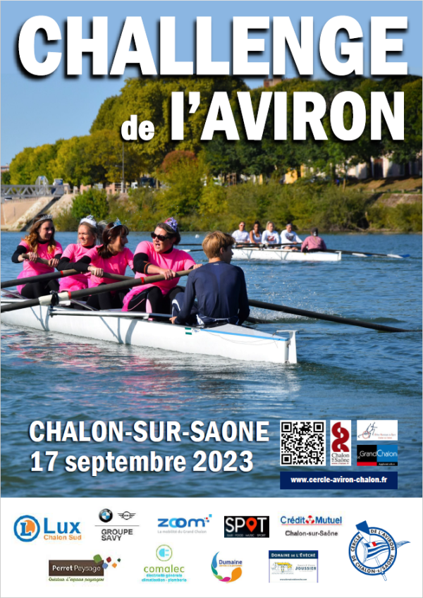 Le Cercle de l’aviron de Chalon organise la 35e édition du Challenge de l’aviron. 