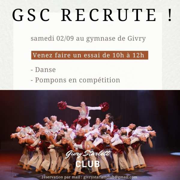 Le Givry Starlett Club recrute pour la nouvelle saison 