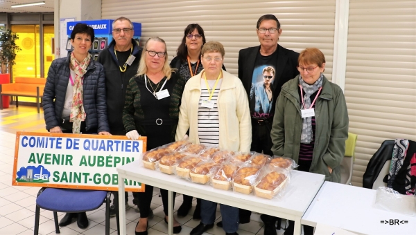 A Chalon, c'était opération brioches avec le comité Avenir/Aubépin/St Gobain