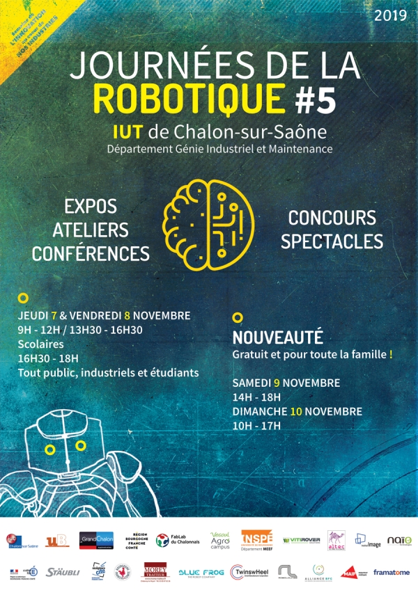 Du 7 au 10 novembre : La robotique et les sciences vous donnent rendez-vous